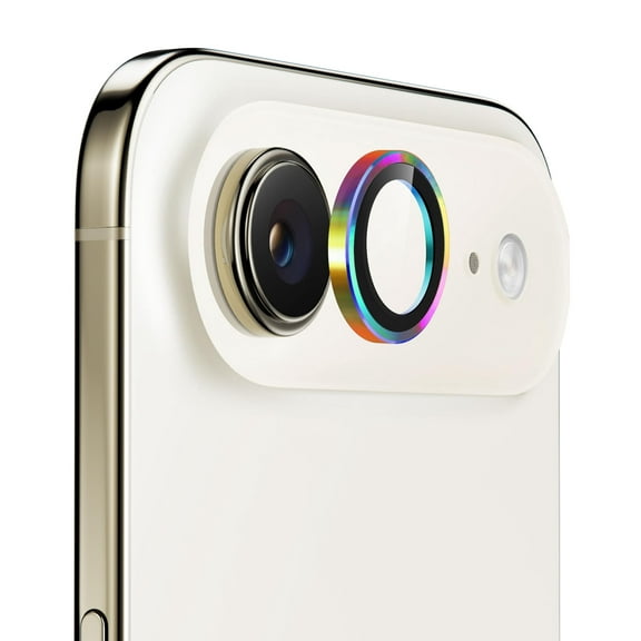 Upcommon UARMOR Camera Lens Protector for iPhone Air, 9H Tempered Glass, HD Clear, Easy Installation Kit – Rainbow