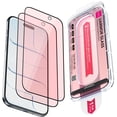 thumbnail image 1 of Upcommon UARMOR Screen Protector for iPhone Air, Red Light Converter, Anti Blue Light, 9H Tempered Glass with Easy Installation Kit, Full Edge Coverage Fit [2Pack], 1 of 11