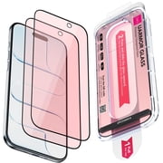 Upcommon UARMOR Screen Protector for iPhone Air, Red Light Converter, Anti Blue Light, 9H Tempered Glass with Easy Installation Kit, Full Edge Coverage Fit [2Pa