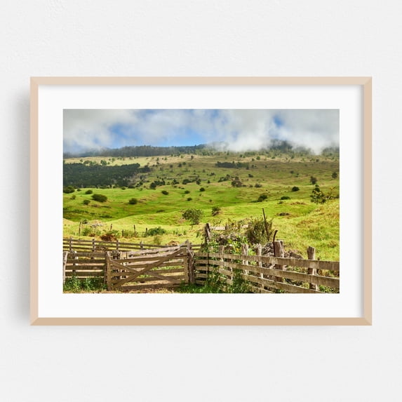 Framed Photo Rural Area Upcountry Maui - Hawaii Photography Pastoral Countryside Rural ...