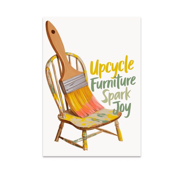 Upcycle Furniture Spark Joy Poster - Eco-Friendly Decor Enthusiast - 13x19 Poster Print