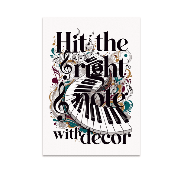 Upcycled Music Wall Art - Music Enthusiast - 13x19 Glossy Poster Print
