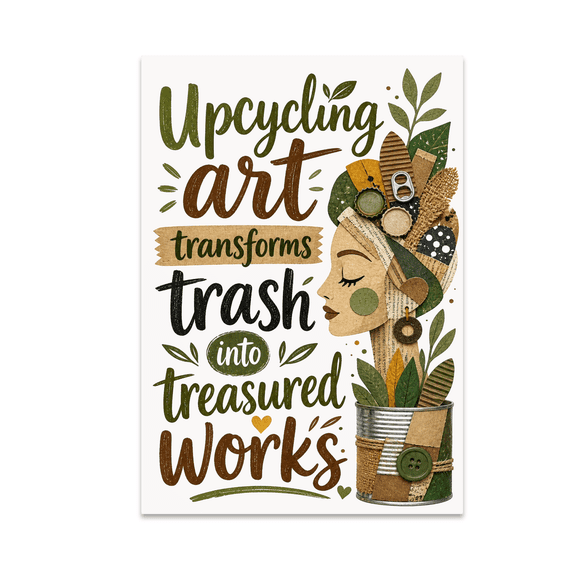 Upcycling Art Transforms Trash into Treasured Works - Home Decor Enthusiast - 13x19 Poster Print