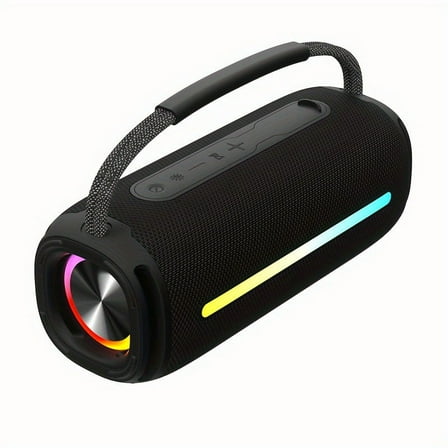 Update 50W Wireless Speaker - Portable IPX6 Speakers, Powerful Loud Sound And Deep Bass, Support U Disk/TF Card Play, FM Radio Speaker With LED Lights, For Party, Camping