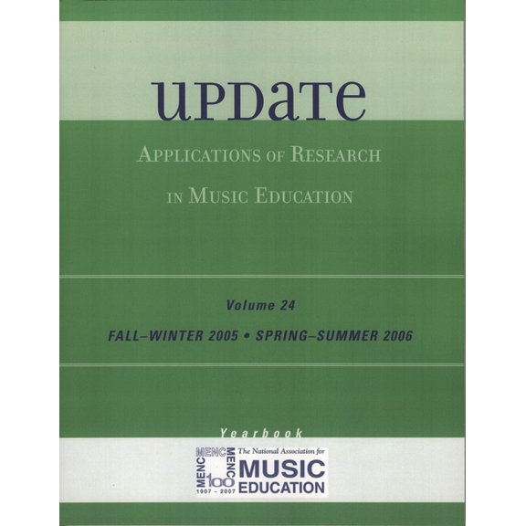 Update: Applications of Research in Music Education Yearbook, Volume 24, (Paperback)