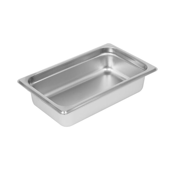 Update International 1/4 Size Anti-Jam Steam Table Pan, Stainless Steel 2.5" Deep