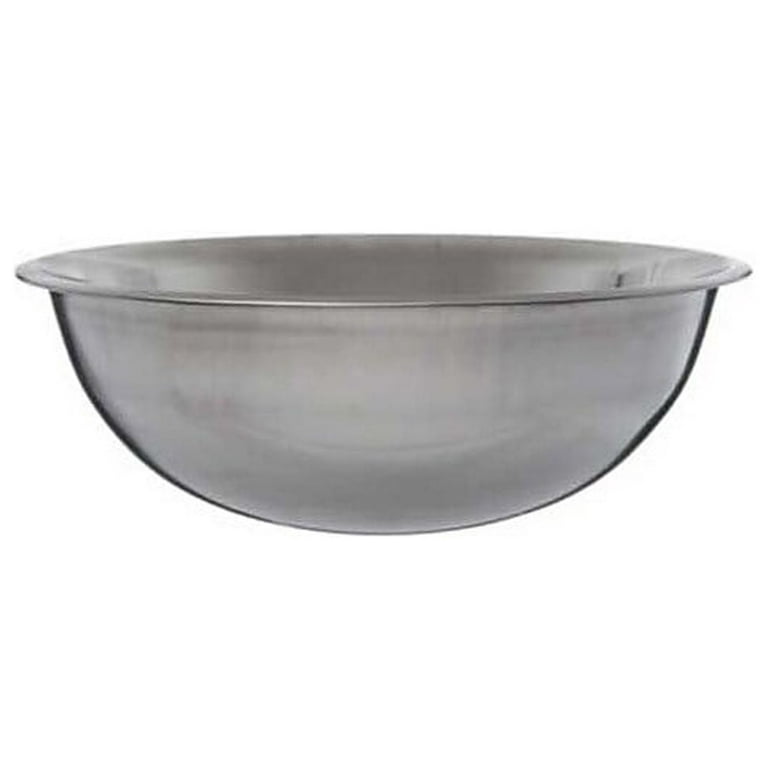 30 Quarts Extra Large Mixing Bowl Standard Weight Stainless Steel