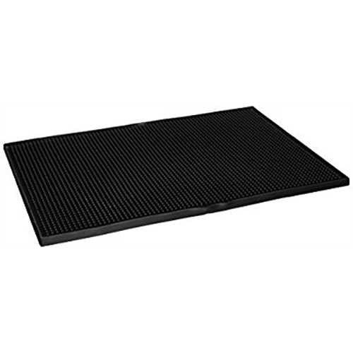 Update International (BSM-1218BK) 18 x 12 Rubber Bar Service Mat