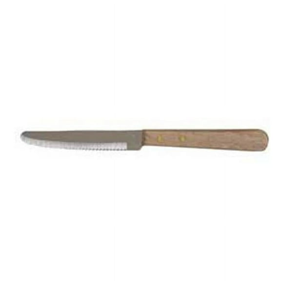 Update International SK-16R Round Tip Wood Handle Steak Knives