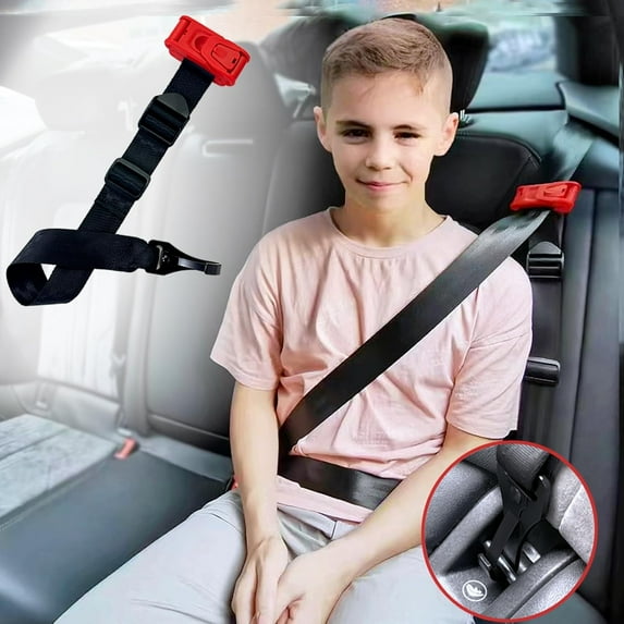 Update Seat Belt Adjuster, Car Seatbelt Adjuster with Clip and Position Belt Strap, Protect Shoulder and Neck Seat Belt Adjuster for Short Adults