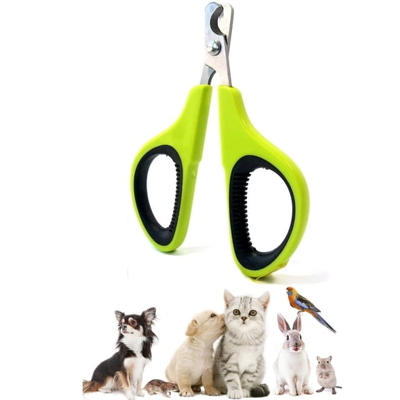 Pet Nail Clippers, Update Version Cat & Kitten Claw Nail Clippers for Trimming, Professional Pet Nail Clippers Best for a Cat, Puppy,Rabbit, Kitten & Small Dog,Sharp & Safe (Green)