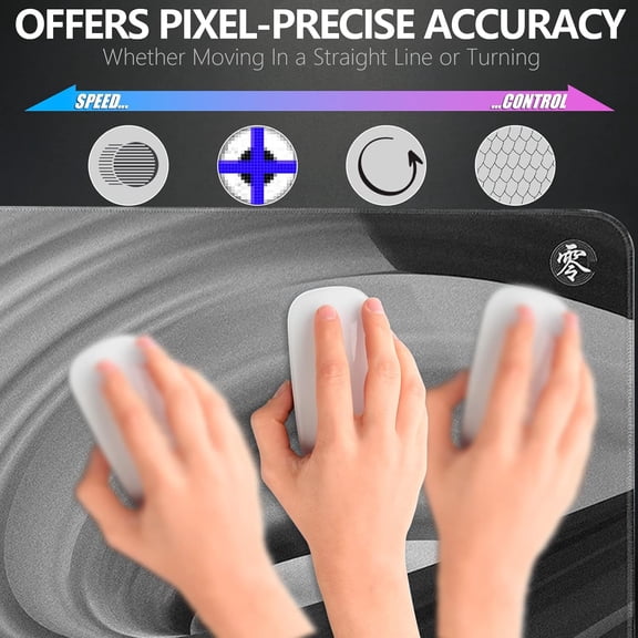 Update Version  Control Zero AC0 Gaming Mouse Pad, Ultra-High Precision Mouse Pad with Perfect Speed and Control Capability, Designed for Fps Players with Low DPI Requirements