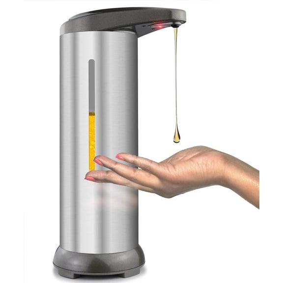 Updated Elegant Automatic Soap Dispenser Sanitizer Dispenser Touch Free Large Capacity for Countertop Kitchen Bathroom Office Hotel Classroom