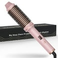 thumbnail image 1 of Updated Hot Brush, 1.5-inch Negative Ion Purge Quick Hot Round Brush creates salon-quality blowouts, reducing frizz and making hair shinier and smoother (Millennium Pink), 1 of 10