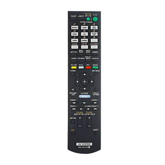 Updated RM-AAU104 Replaced Remote Control for STR-DH520/DN610/DH710/KS380 AV Controller Chip Program Needed