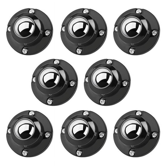 Updated Self Adhesive Caster Wheels 8 Pack, 201 Stainless Steel Stick on Wheels