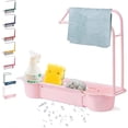 thumbnail image 1 of Updated Telescopic Sink Storage Rack, Telescopic Sink Storage Rack Adjustable, Sink Rack for Top of Sink, Multifunctional Sponge Holder Storage Tray with Towel Hanger, 1 of 9