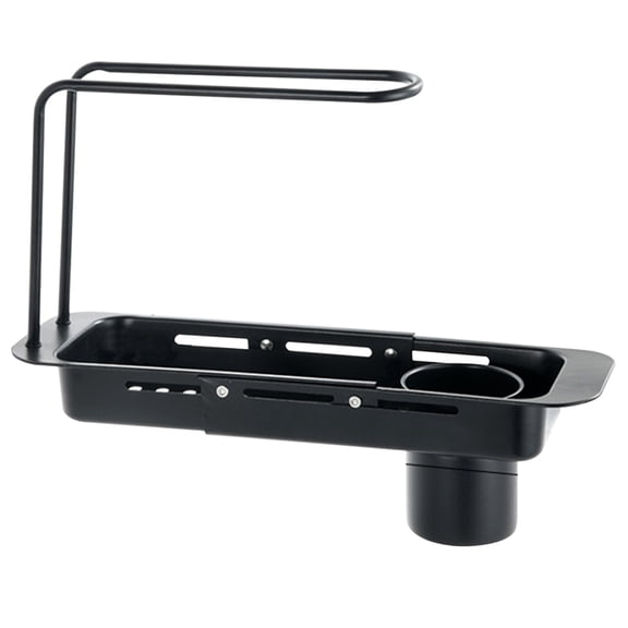 Updated Telescopic Storage Rack 2026 New Adjustable Length Rack Holder 2 in 1 Telescopic Rack Drain Basket for Home Kitchen Bathroom Expandable Caddy Organizer, A Telescopic Drain Rack
