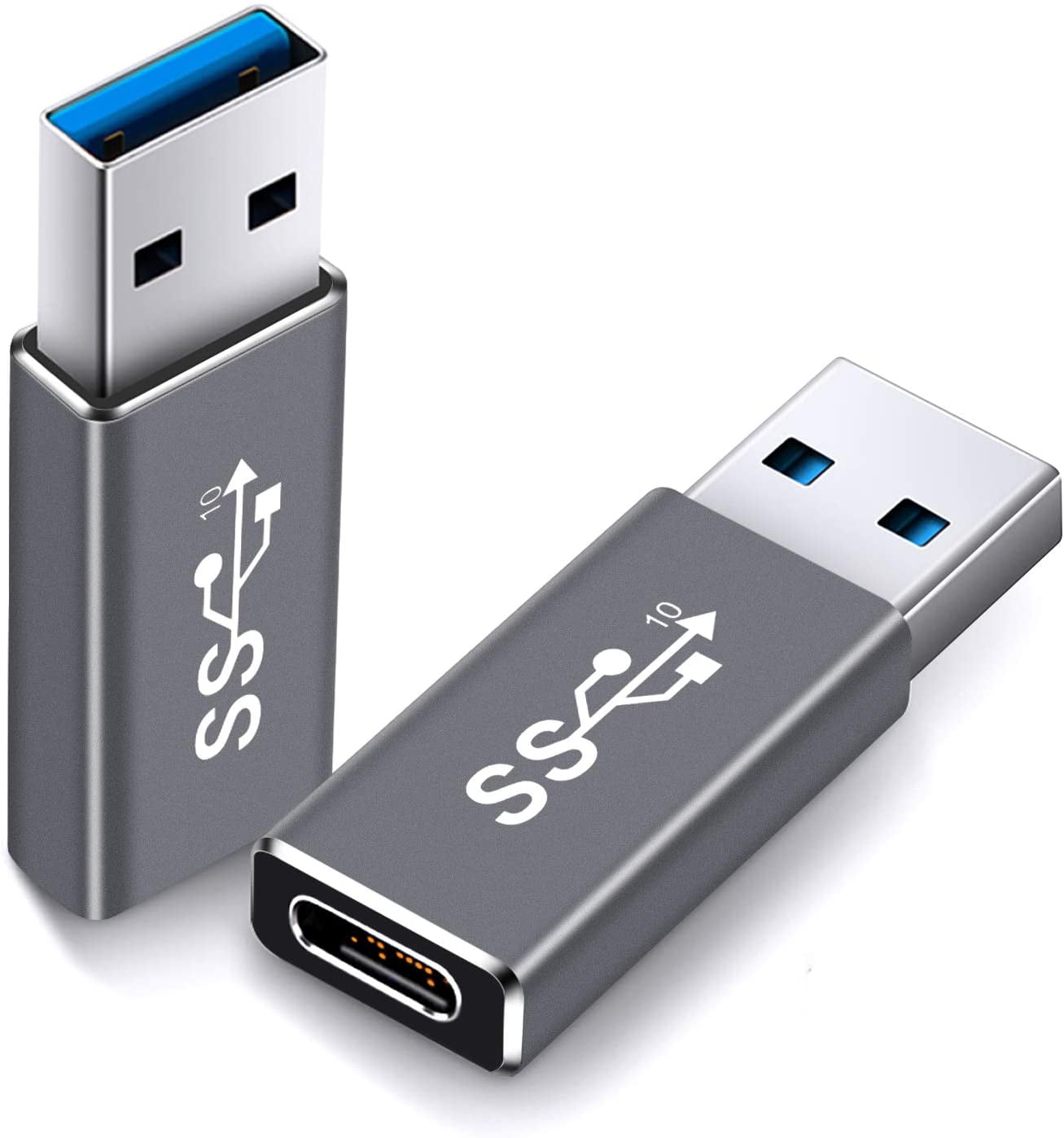 Updated USB 3.1 GEN 2 Male to Type C Female Adapter (2 Pack) for PC