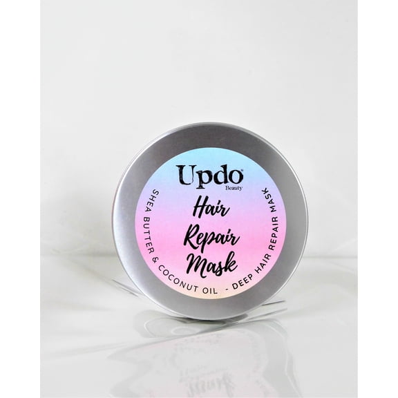 Updo Beauty Repair and Frizz Control Hair Mask with Shea Butter and Coconut Oil, 8 Oz