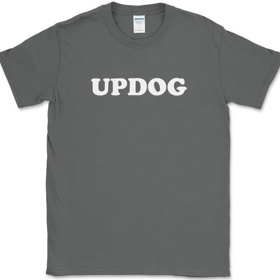 Updog What Up Dog T-Shirt Funny Whats Up Humor Gift Joke Novelty Tee - Charcoal, 5XL