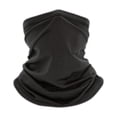 thumbnail image 1 of Upf 50+ Neck Gaiter Face Mask Breathable Quick Dry Tube Scarf Multi Functional Face Cover For Cycling Running Outdoor Sports(Black-42X24Cm), 1 of 2