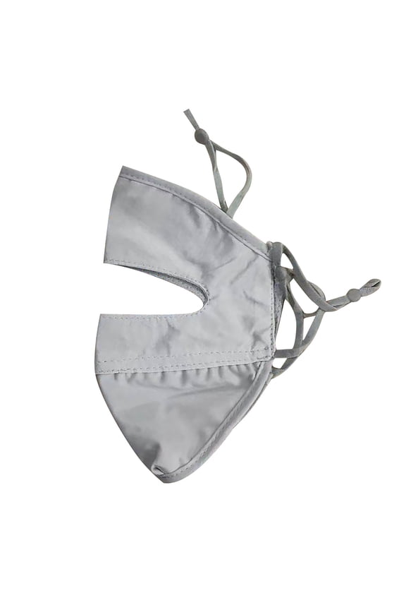 Upf 50+ Sun Protection Face Neck Gaiter Breathable Cooling Full Coverage Sun Mask With Ear Loops Uv Blocking Face Cover For Cycling Running(Grey-23Cm)