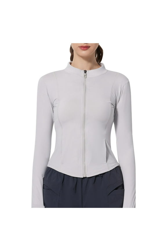 Upf Clothing Women Long Sleeve Sun Shirt Women Summer Lightweight Yarn Sun Jacket Ice Skin Coat Workout Jacket For Yoga Tight Fit Fingertip Sleeves