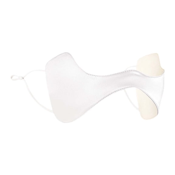 Upf50+ Half Mask Face Shield Sun Screen Protector For Face With Adjustable Ear Straps Golf Visors For Women Golfers(White-One Size)