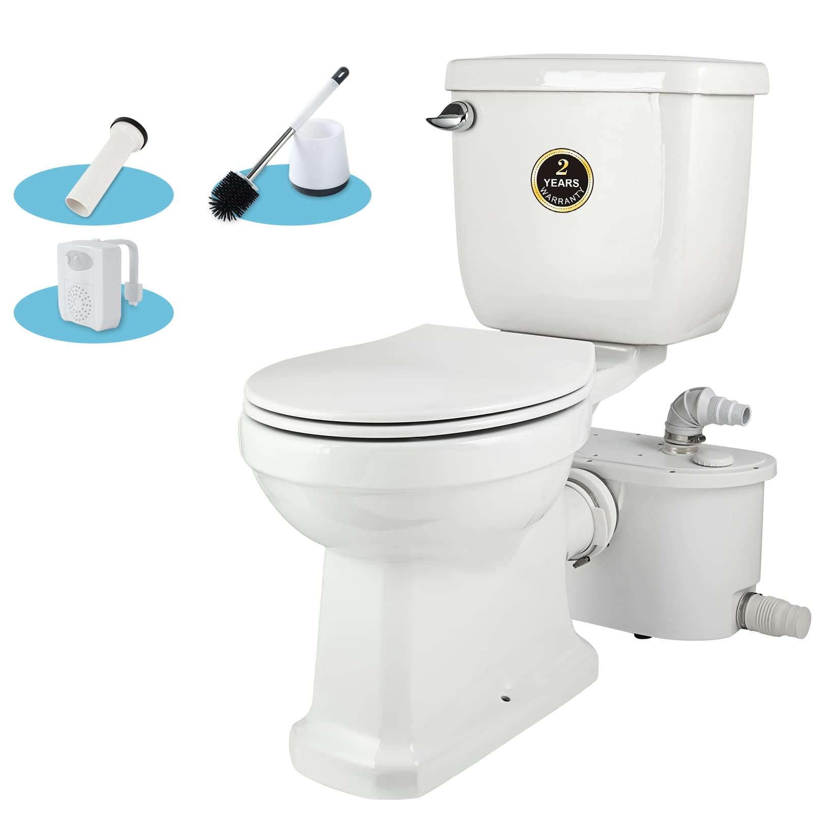 Upflush Toilet For Basement Macerating Toilet with 500Watt Macerator