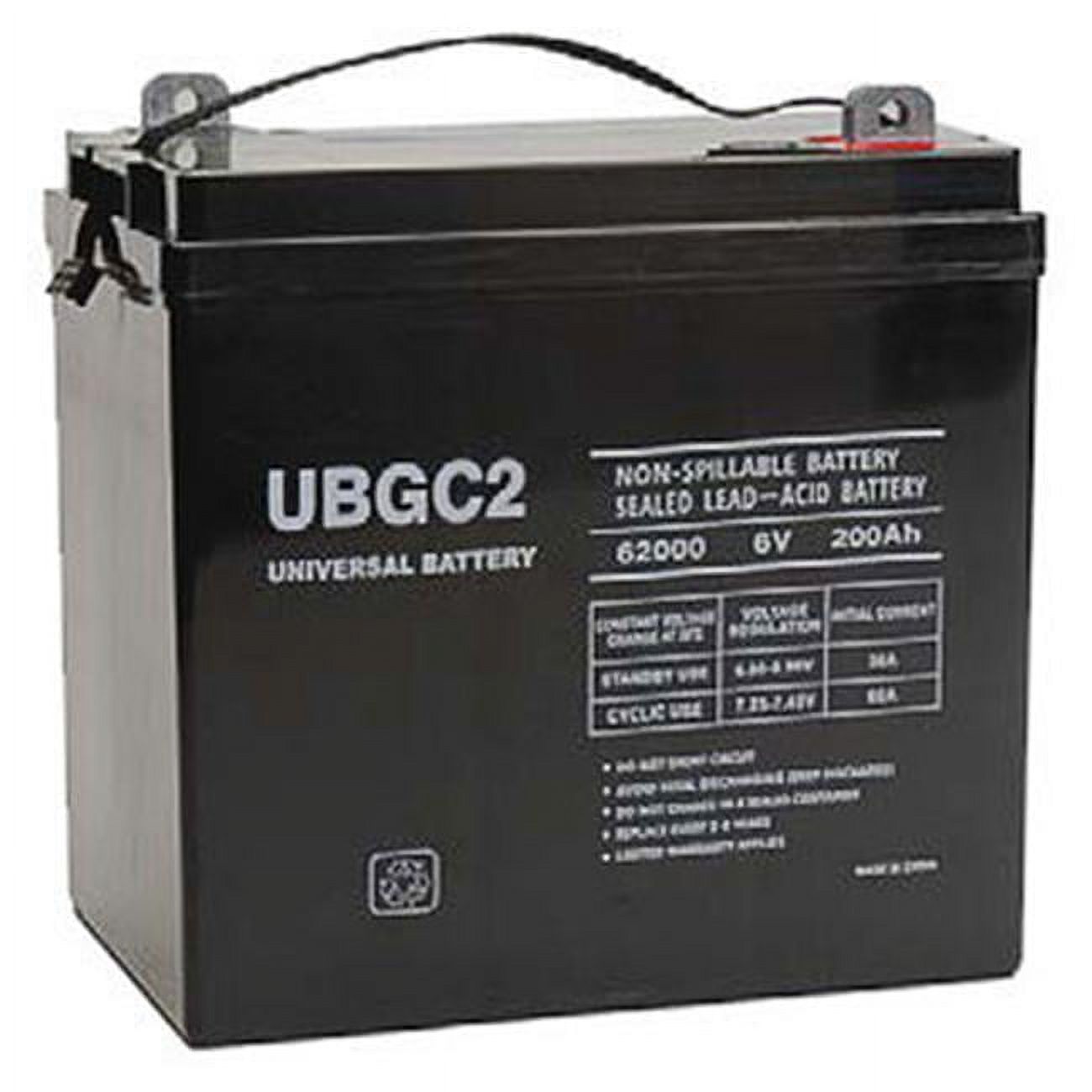 Upg Ub Gc2 Golf Cart Sealed Lead Acid Battery 8644