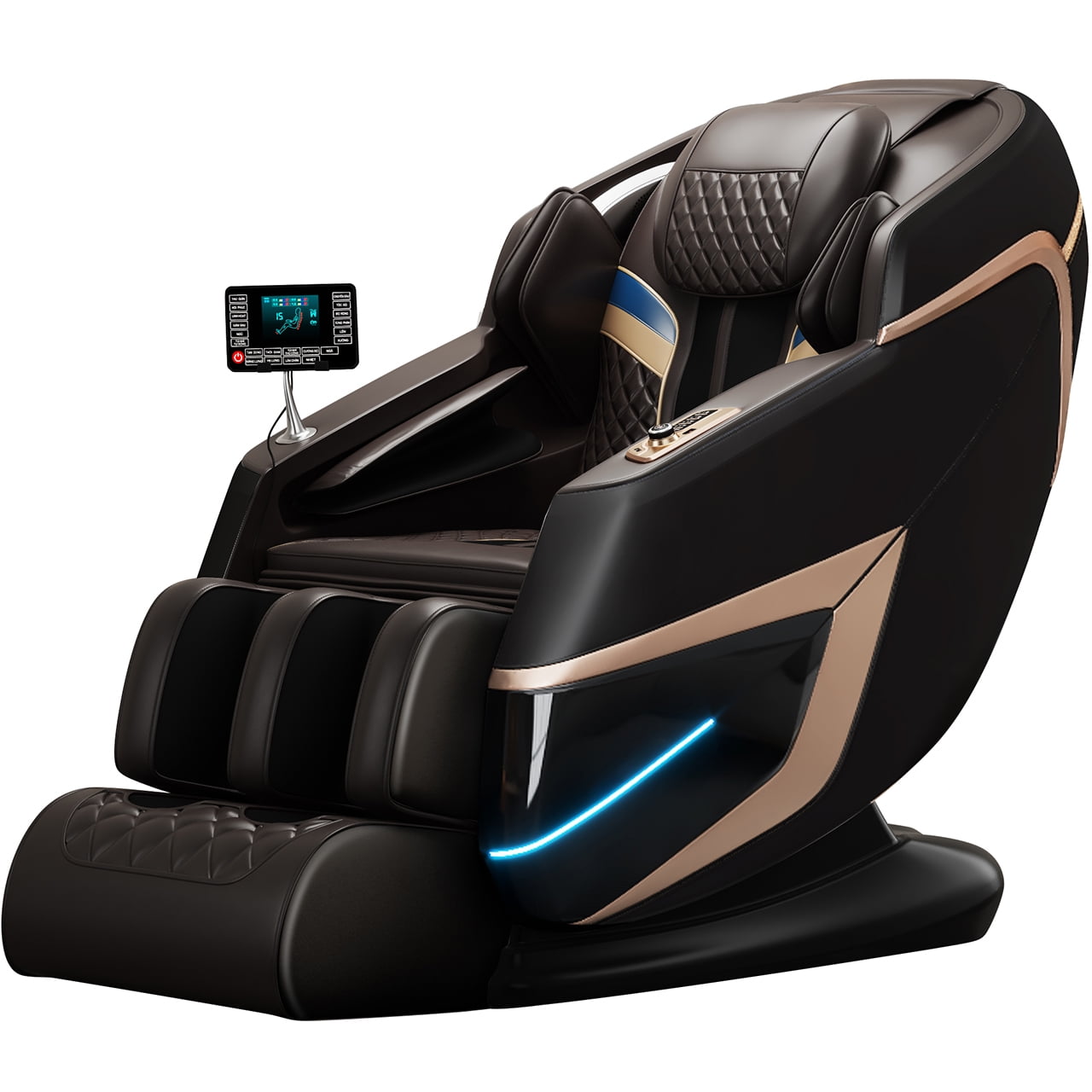 Upgo 2024 4D Massage Chair with Voice Control, 57" SL Track, Bluetooth, Quick Access Button