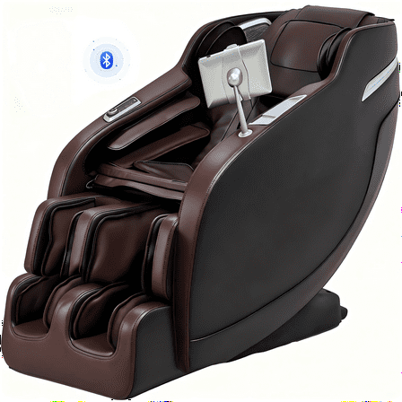 Upgo 4D Massage Chair with 55" SL Track, 2 Zero Gravity Modes, Voice Control, Heating, Leather