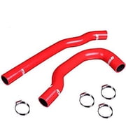 Upgr8 U8921-13 High Performance 4-ply Red Radiator Silicone Hose Kit