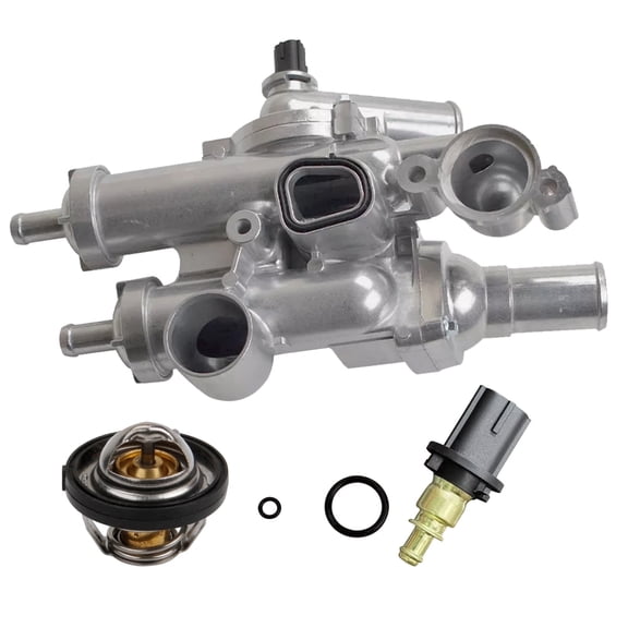 MITZONE Aluminium Thermostat Housing for Dodge Jeep Chrysler 200 Sebring Compass Patriot Avenger Caliber Journey 1.8L 2.0L 2.4L Replace 68003582AB
