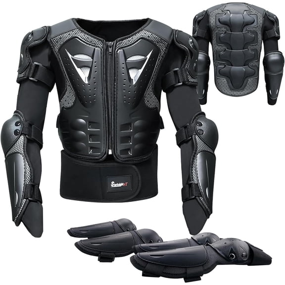 Upgrad Kids Motorcycle Armor Suit Teen Dirt Bike Gear Riding Protector Xmas Gift