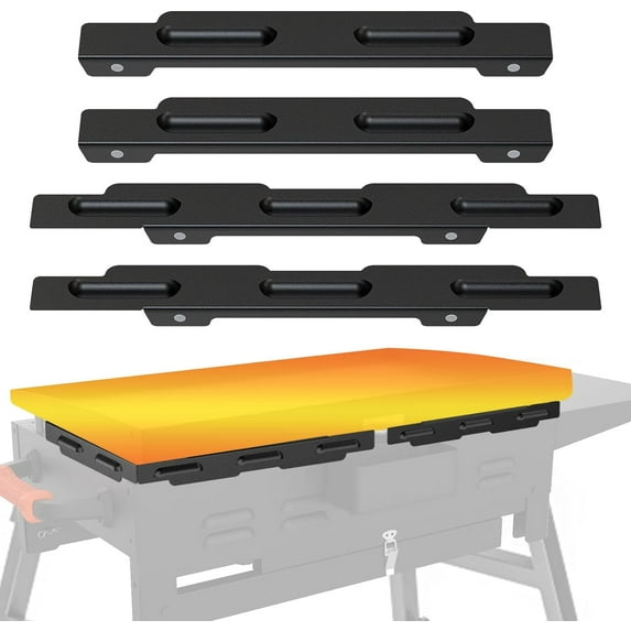 Upgradad Wind Guard for Blackstone 28 Inch Griddle,Blackstone Griddle Accessories Magnetic Stainless Steel for Blackstone Grill,Wind Screen Protect Flame,Saving Propane,Compatible with Hood,Black