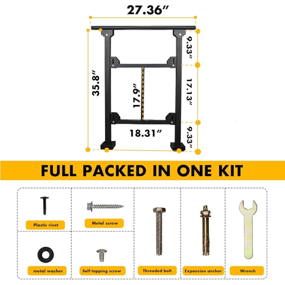 Upgrade 2 Steps Black Handrail & Indoor Stair Railing Kit