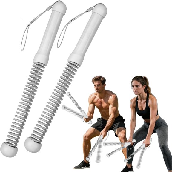 Upgrade 2nd Generation Weighted Ropeless Battle Ropes for  Gym, Quiet Cordless  Rope Fitness Equipment for Women and Men, Portable Cordless Battle Rope for  and Outdoors,2PCS