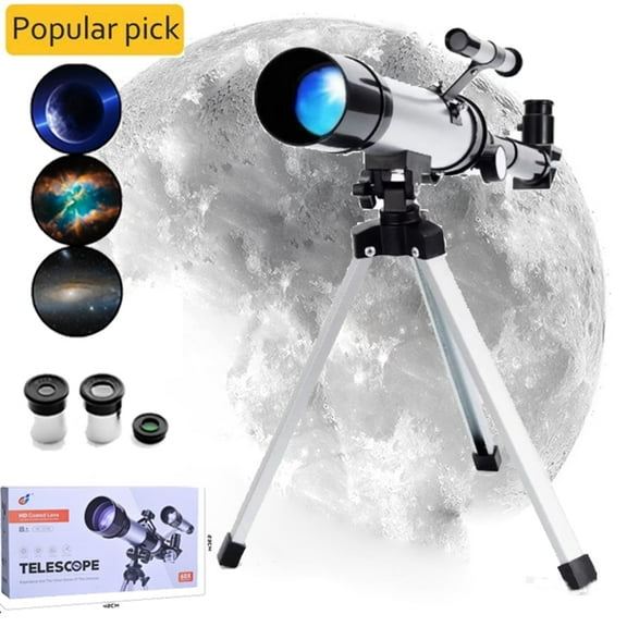 Upgrade 360mm Professional Telescope Astronomical Telescope High-magnification Astronomical Refracting Telescope, Adjustable Astronomical Refracting Telescope With Desktop Tripod