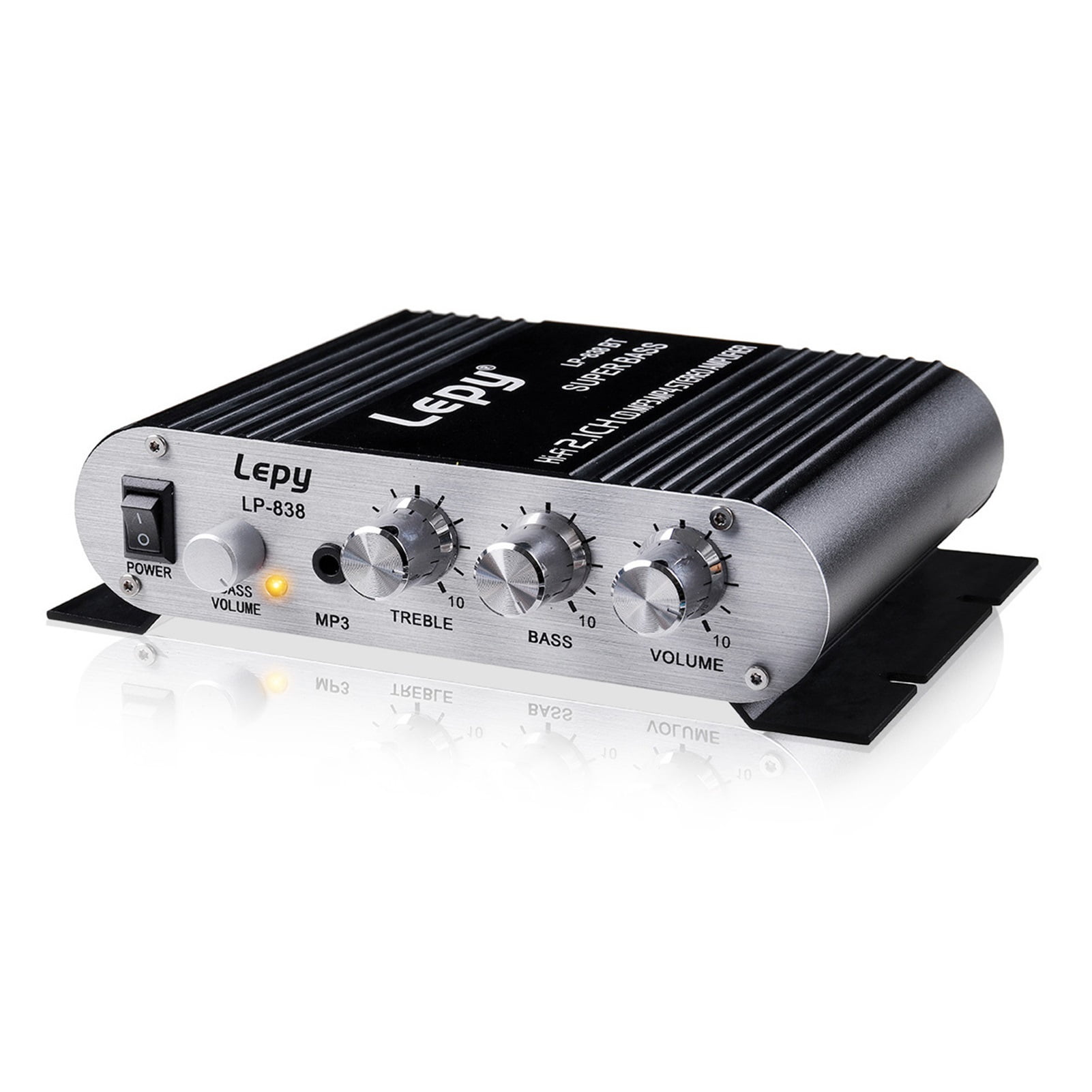 Upgrade 600W Bluetooth Power Amplifier 2.1 Channel Hi-Fi Stereo Speakers Amplifier Sound Home Theater Amplifier Super Bass ,Small Footprint