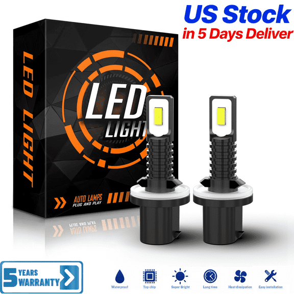 Upgrade 880 LED Fog Light Bulb for Fog Lamp DRL, 6500K White, 6X 1800LM Super Brightness Fog Light Bulb, 1:1 Size No Adapter Needed Plug-n-Play, Canbus Ready, Pack of 2