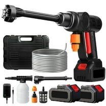 Upgrade 990PSI Cordless High Pressure Washer Gun, 6.0Ah Battery Powered Pressure Washer with 6-in-1 Adjustable Nozzle, Portable Handheld Power Washer for Car, Home Cleaning & Garden Watering