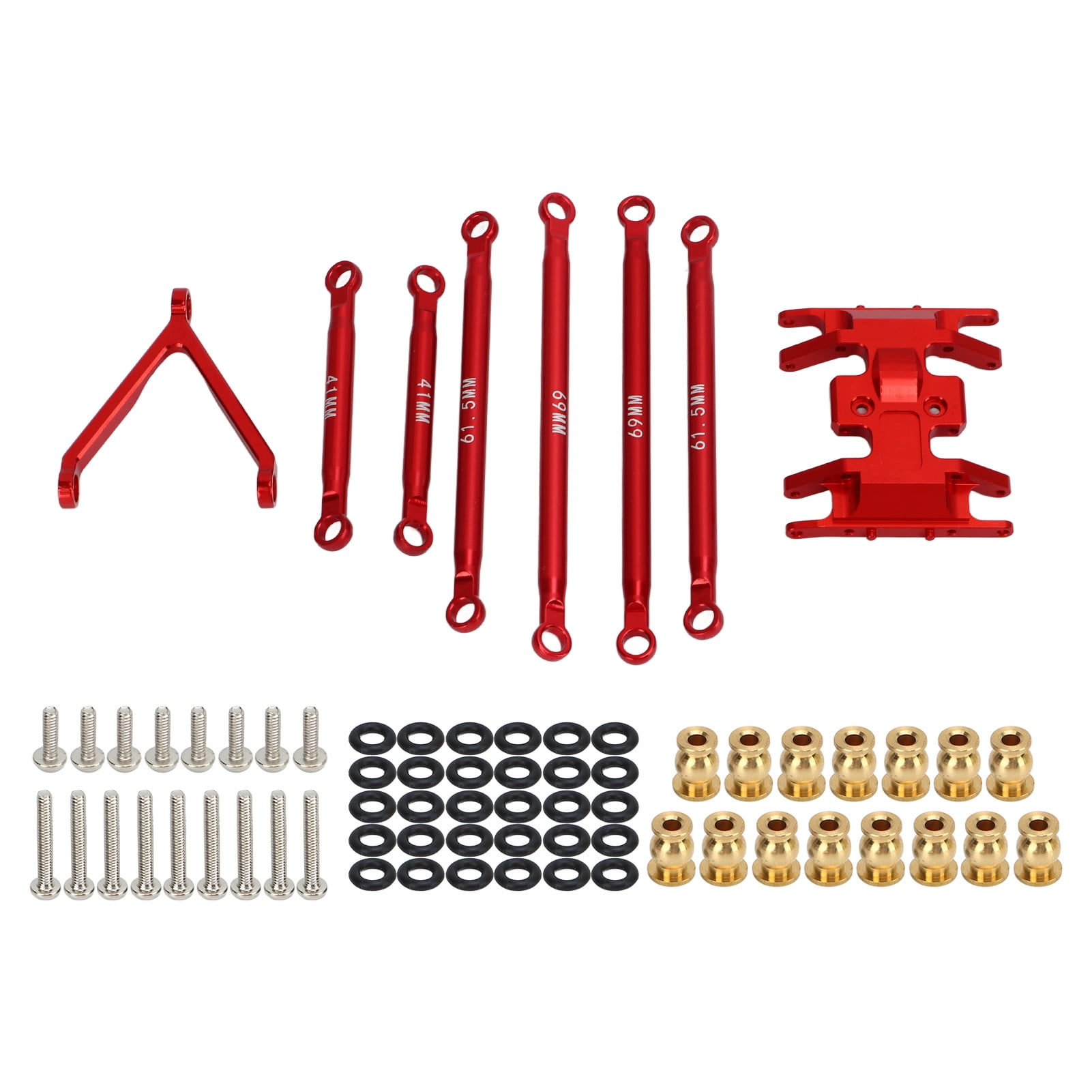 Upgrade Aluminum Link Set Anti Corrosion Rust Proof Suspension Links Set for Axial SCX24 1/24