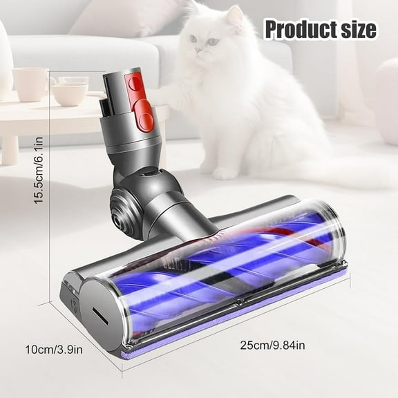 Upgrade Anti-Tangle Vacuum Head for  V7 V8 V10 V11 V15 SV10 SV11 SV12 SV14 Vacuum Cleaner Replacement Parts - Grey