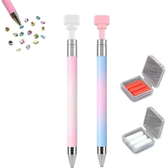 Upgrade Automatic Refillable Wax Pen,Diamond Art Pen with Wax for DIY Craft,Diamond Art Refillables Waxs Pens