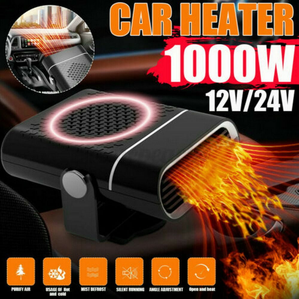 Jahy2Tech Car Heater - Portable Car Heater, 12V Car Heater, Car Heater  Windshield Defroster Demister, Auto Defogger 360° Rotatable Heater 