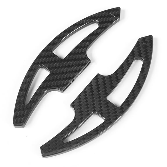 Upgrade Carbon Fiber Paddle Shifters Extensions Racing Wheel Gear Shifter Set Gloss Black Manual Replacement for E46 E90 E92 E93 M3 2008-2013 10 Inches / 25.4 cm