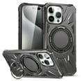 thumbnail image 1 of Upgrade Case for iPhone 12 Pro Max with Stand,2 Stand Way [360° Rotatable Invisible] Ring Stand for Magnetic Car Mount,[Compatible with MagSafe],Shockproof Heavy Duty for iPhone 12 Pro Max,Gray, 1 of 8