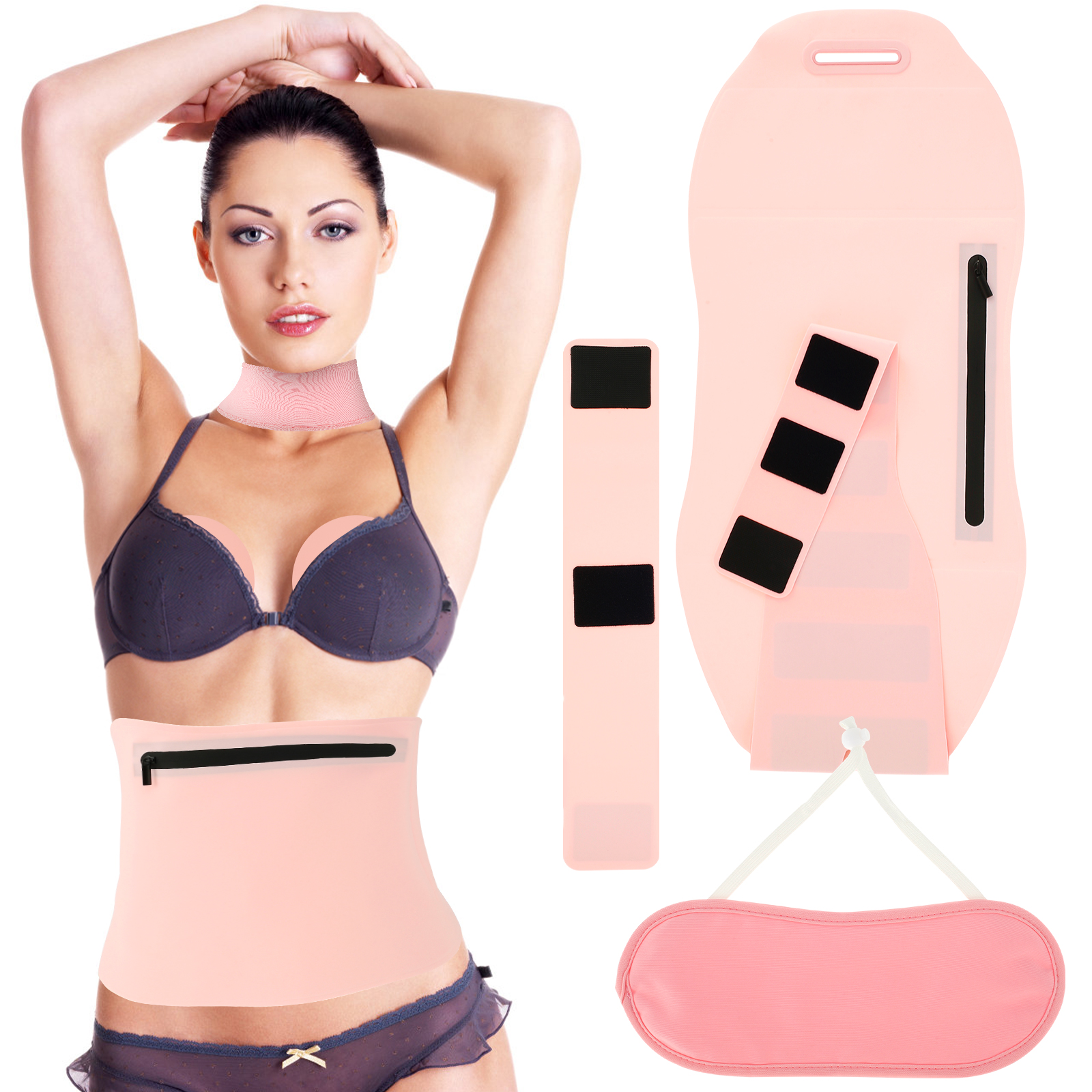 Upgrade Castor Oil Pack 3 Pcs Castor Oil Wrap Organic Reusable Kit